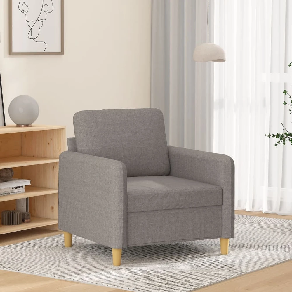 Fotelis Krėslas, taupe spalvos, 60cm, audinys