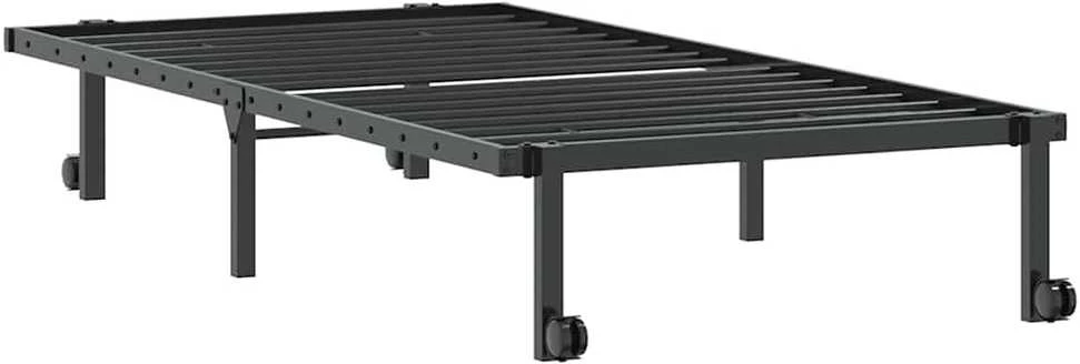 Lovos rėmas be čiužinio Sulankstomas juodas 90x200 cm Plienas
