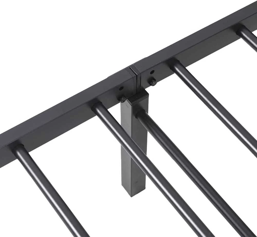 Lovos rėmas be čiužinio Sulankstomas juodas 90x200 cm Plienas