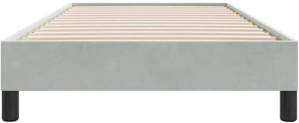 Lova Lovos rėmas be čiužinio Šviesiai pilkas 90x220 cm aksomas