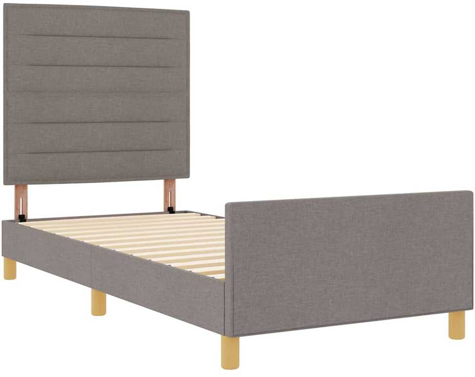 Lova Lovos rėmas su galvūgalio Tortora 80 x 200 cm audinys