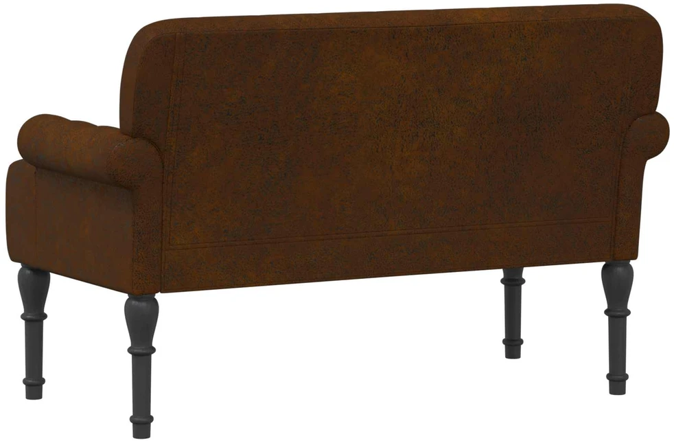 Sofa Minkštas kampas su mygtukų apmušalais Ruda 120 x 65 x 78 cm