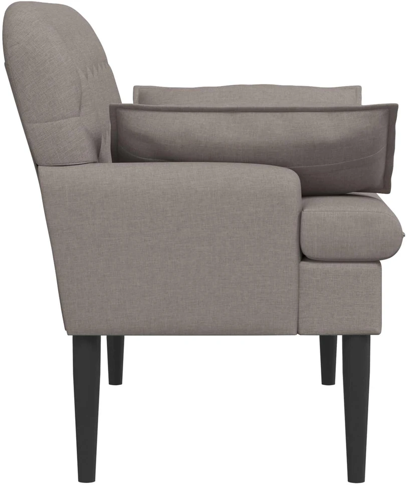 Sofa Minkštas kampas su mygtukų apmušalais Taupe 111 x 68 x 80 cm