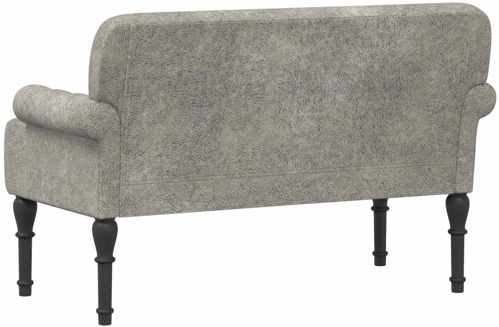 Sofa Minkštas kampas su mygtukų apmušalais Šviesiai pilka