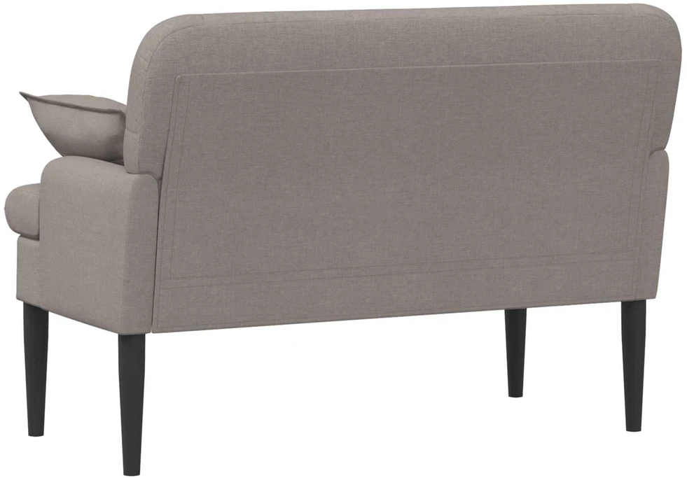 Sofa Minkštas kampas su mygtukų apmušalais Taupe 111 x 68 x 80 cm