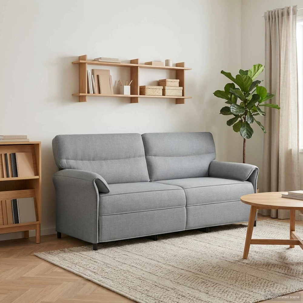Sofa 100% poliesteris metalinis rėmas MDF, fanera