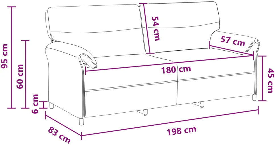 Sofa 100% poliesteris metalinis rėmas MDF, fanera