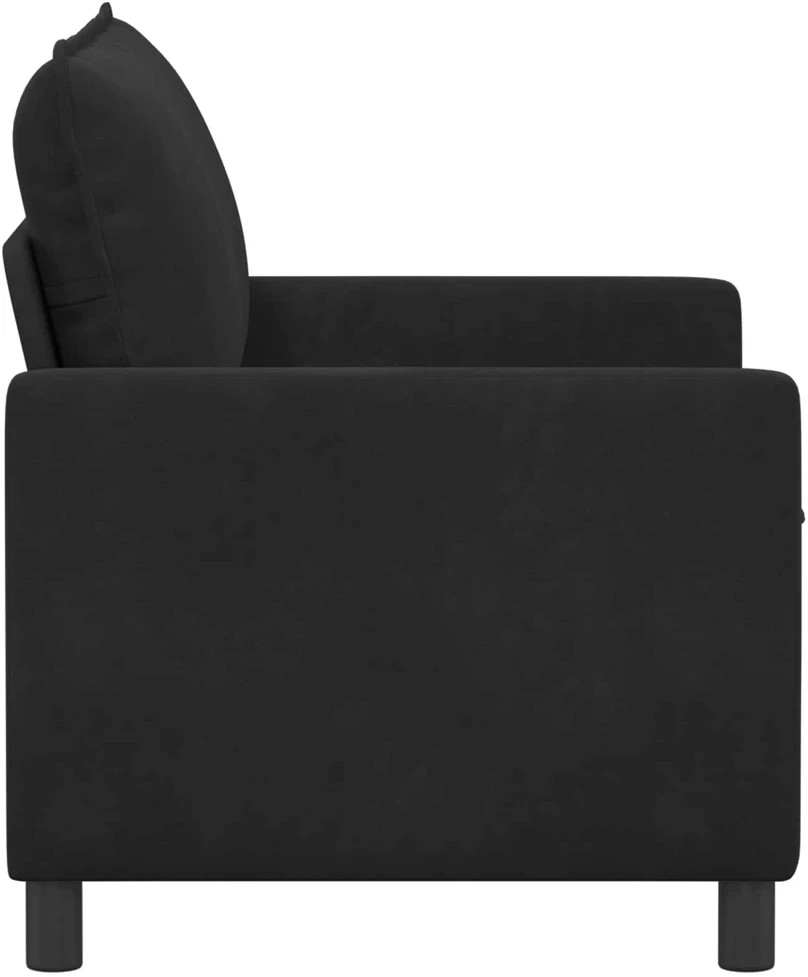 Sofa Juoda 126 x 81 x 87,5 cm Aksomas