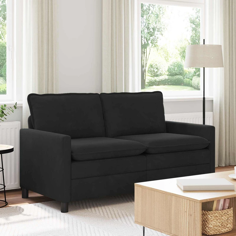 Sofa Juoda 156 x 81 x 87,5 cm Aksomas