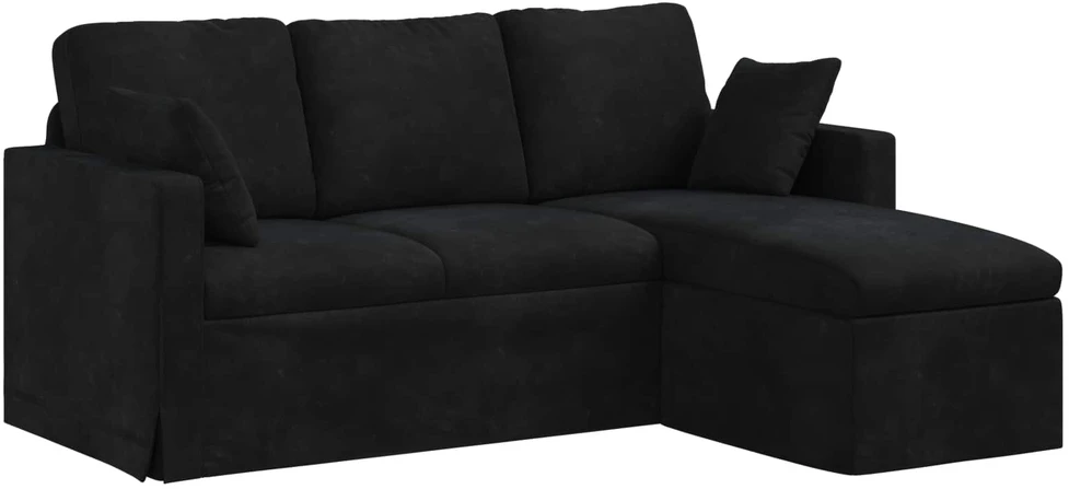 Sofa Juoda 178 x 134 x 80 cm Aksomas