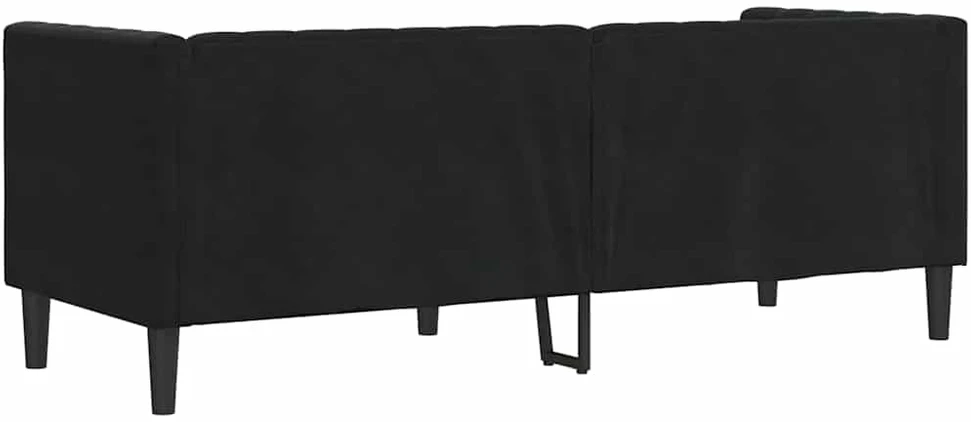 Sofa Juoda 194 x 74,5 x 70,5 cm Aksomas
