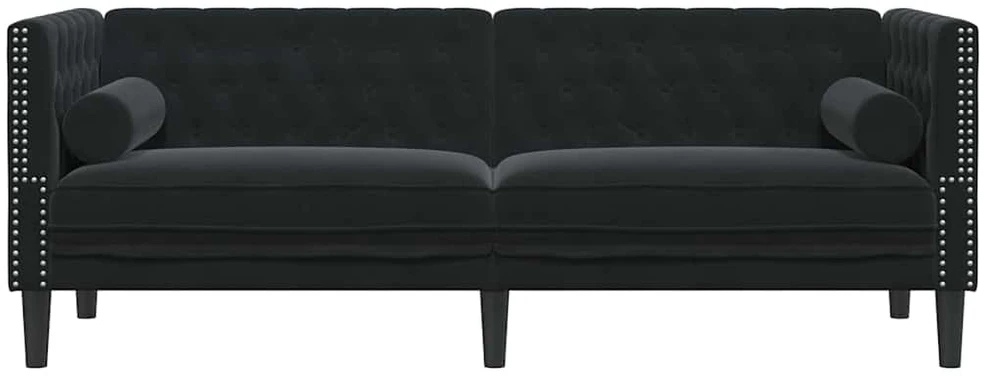 Sofa Juoda 194 x 74,5 x 70,5 cm Aksomas