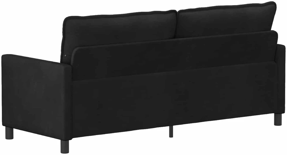 Sofa Juoda 196 x 81 x 87,5 cm Aksomas