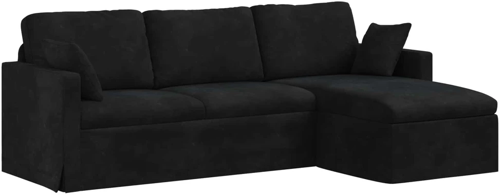 Sofa Juoda 228 x 134 x 80 cm Aksomas