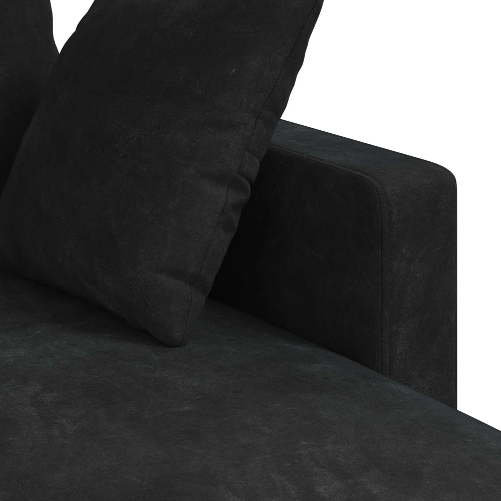 Sofa Juoda 228 x 134 x 80 cm Aksomas