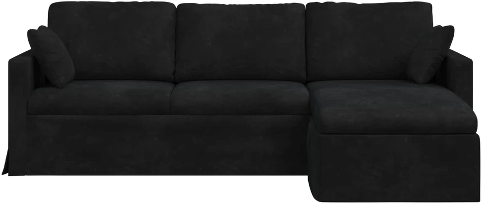 Sofa Juoda 228 x 134 x 80 cm Aksomas