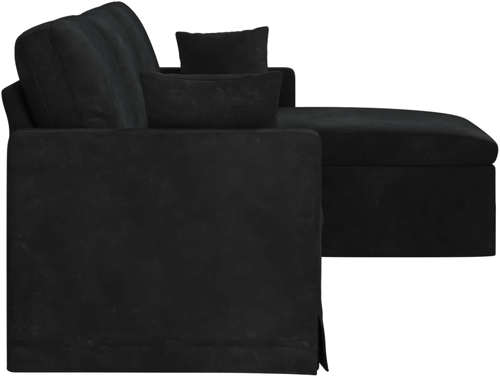 Sofa Juoda 228 x 134 x 80 cm Aksomas