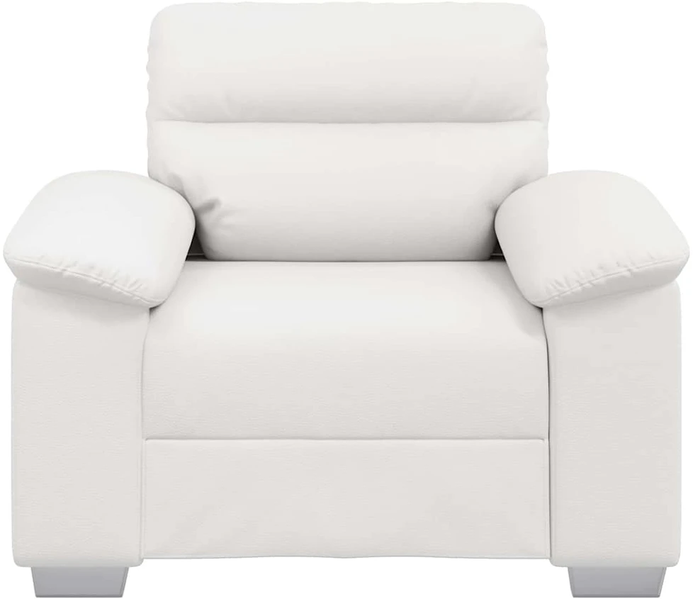 Sofa-kėdė, balta, 100x81x84 cm, dirbtinė oda