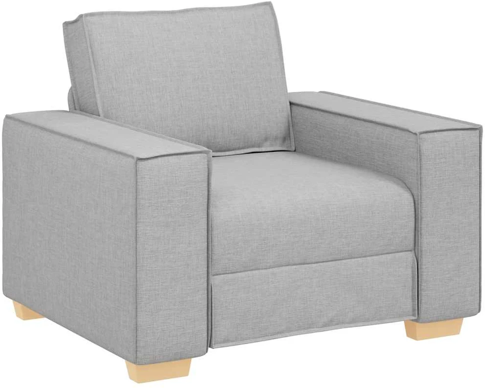 Sofa-kėdė, debesų pilka, 100x78x84 cm, audinys