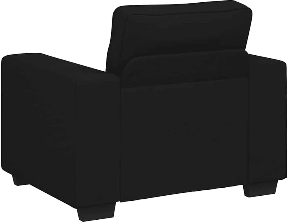 Sofa-kėdė, juoda, 100x77x82 cm, audinys