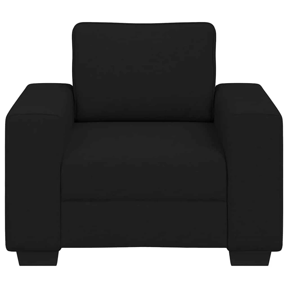 Sofa-kėdė, juoda, 100x77x82 cm, audinys