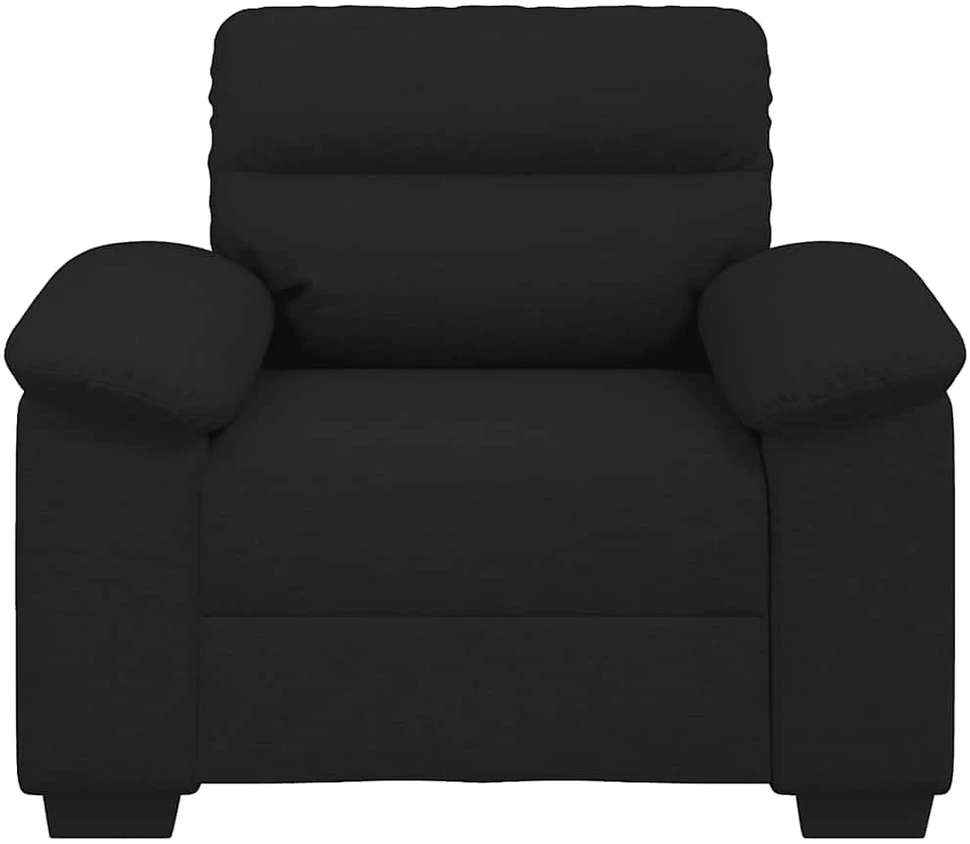 Sofa-kėdė, juoda, 100x81x84 cm, audinys
