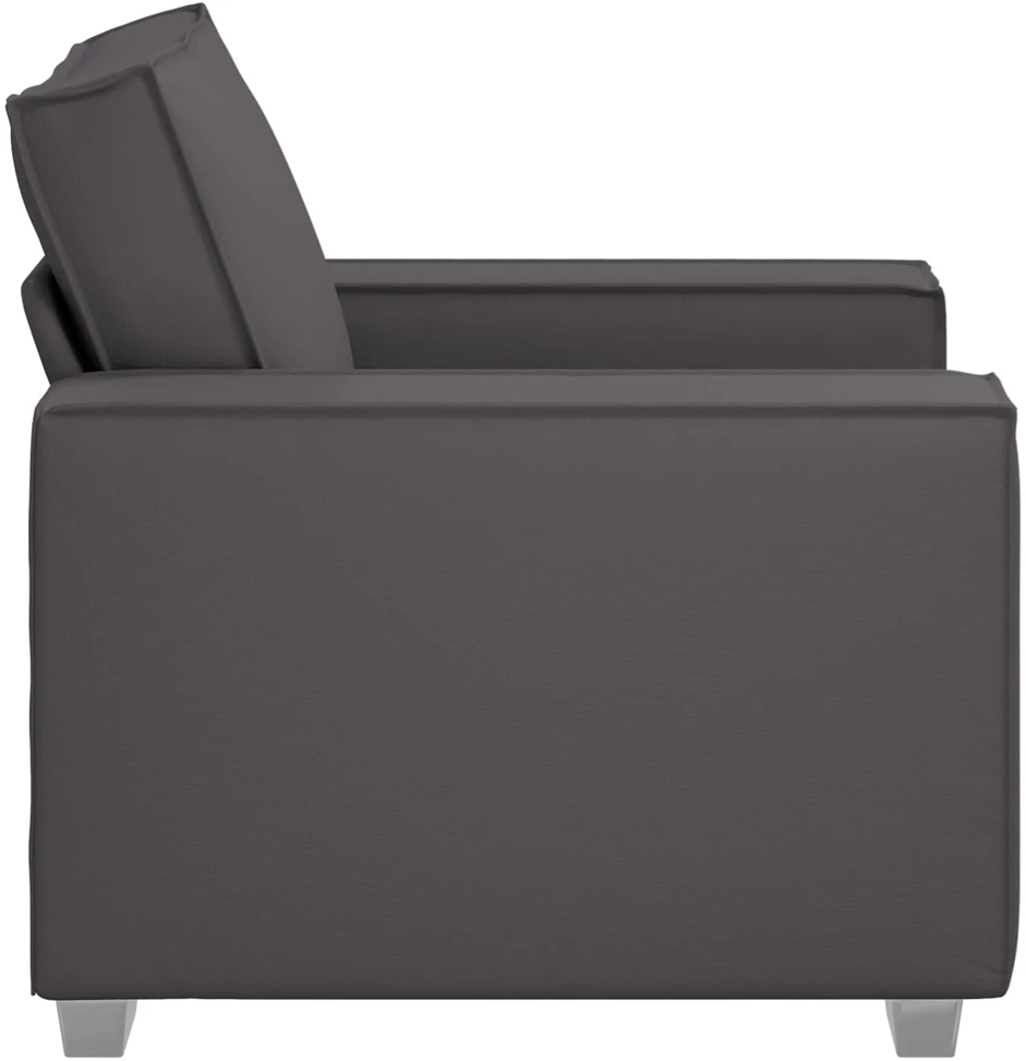 Sofa Kėdė Pilka 100 cm Dirbtinė oda
