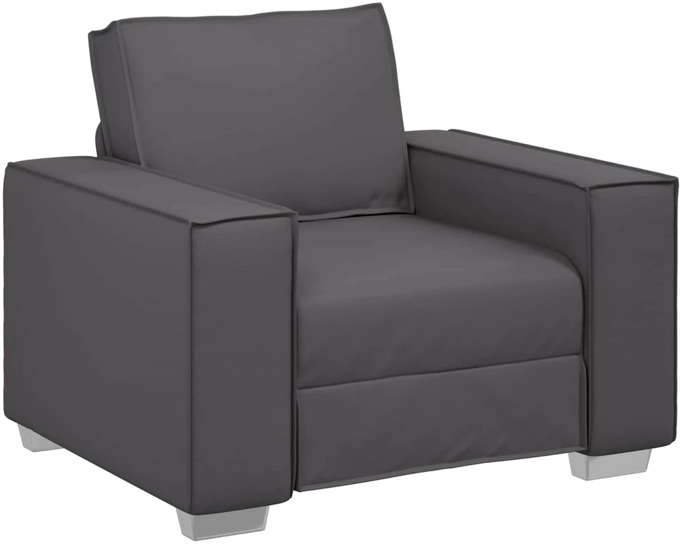 Sofa Kėdė Pilka 100 cm Dirbtinė oda