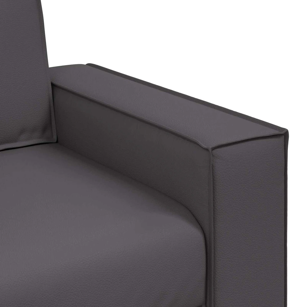 Sofa Kėdė Pilka 100 cm Dirbtinė oda