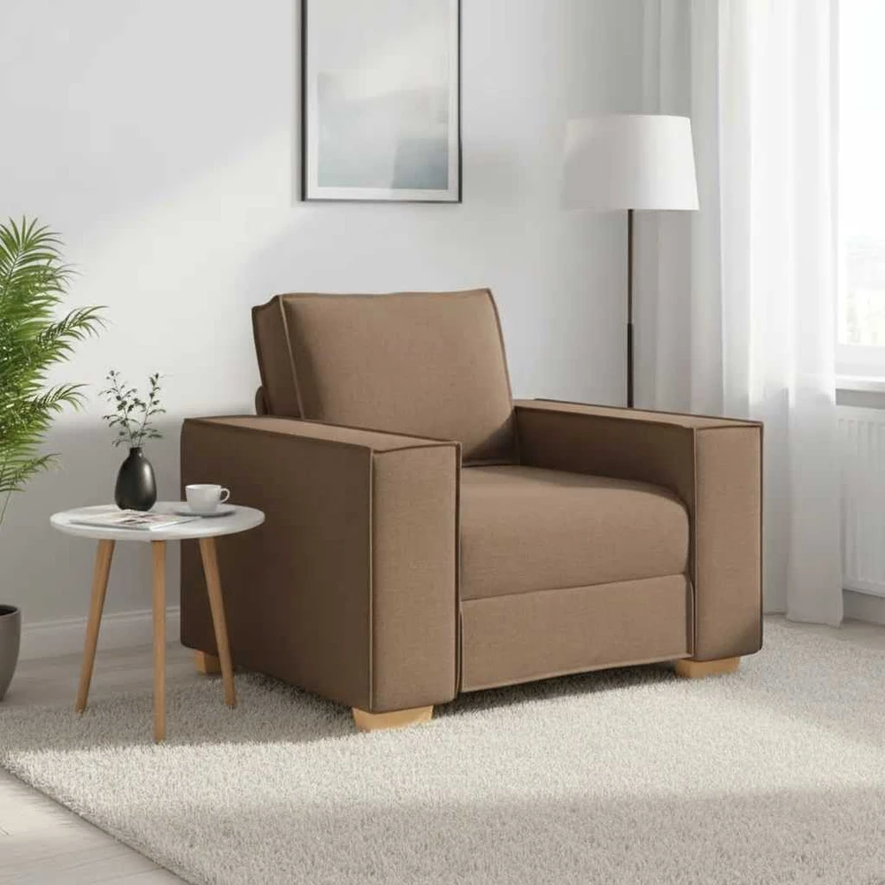 Sofa-kėdė, ruda, 100x78x84 cm, audinys