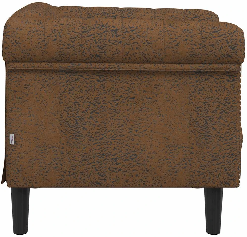Sofa Krėslas, rudos spalvos, aksomas