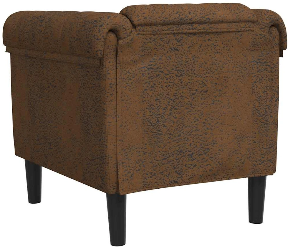 Sofa Krėslas, rudos spalvos, aksomas