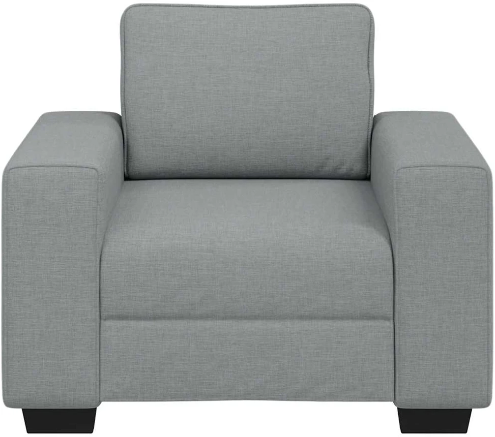 Sofa-kėdė, šviesiai pilka, 100x77x82 cm, audinys