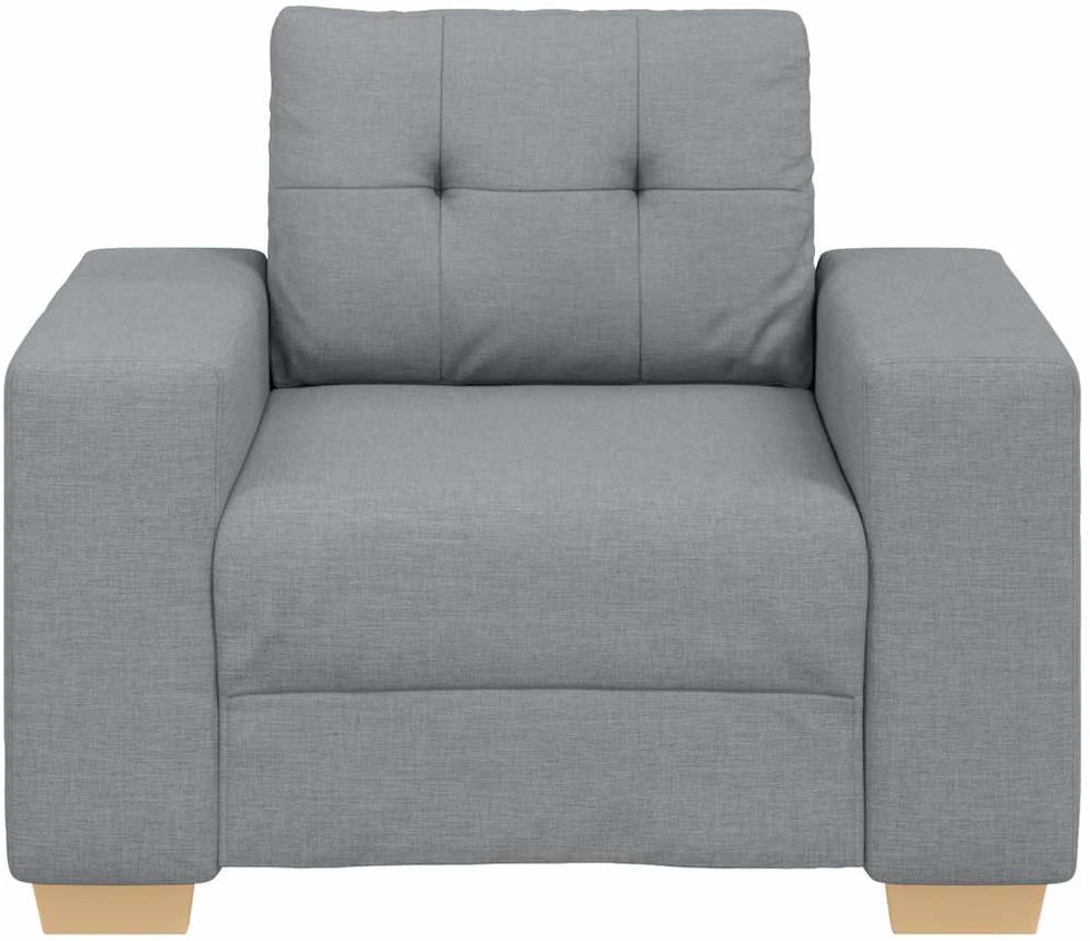 Sofa-kėdė, šviesiai pilka, 100x78x80 cm, audinys