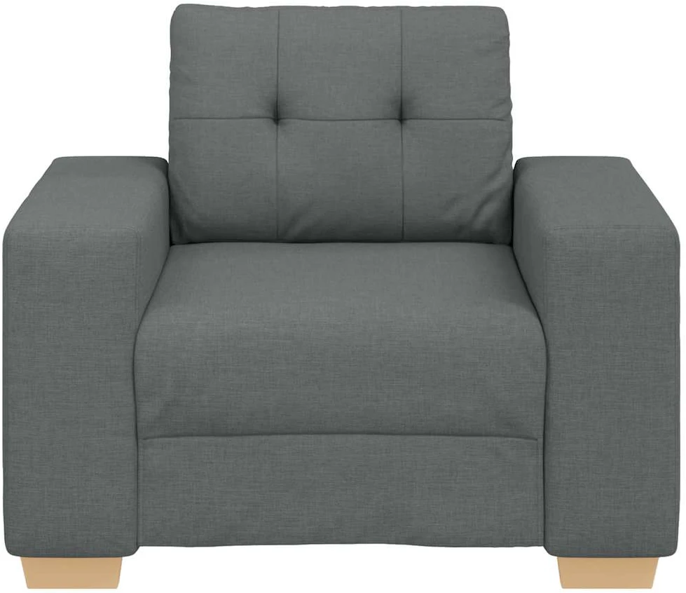 Sofa-kėdė, tamsiai pilka, 100x78x80 cm, audinys