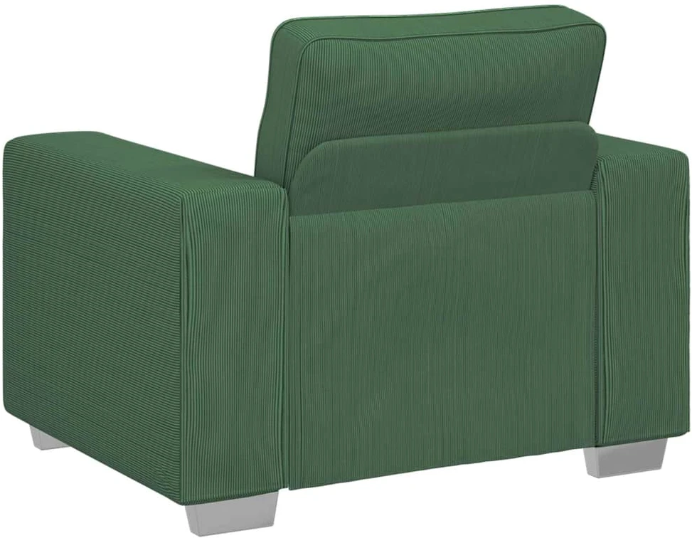 Sofa-kėdė, tamsiai žalia, 100x77x82 cm, velvetas, audinys