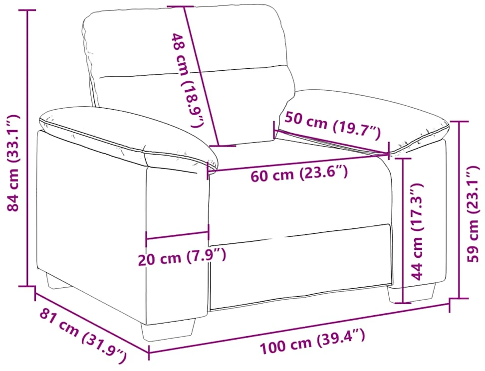 Sofa-kėdė, tamsiai žalia, 100x81x84 cm, audinys
