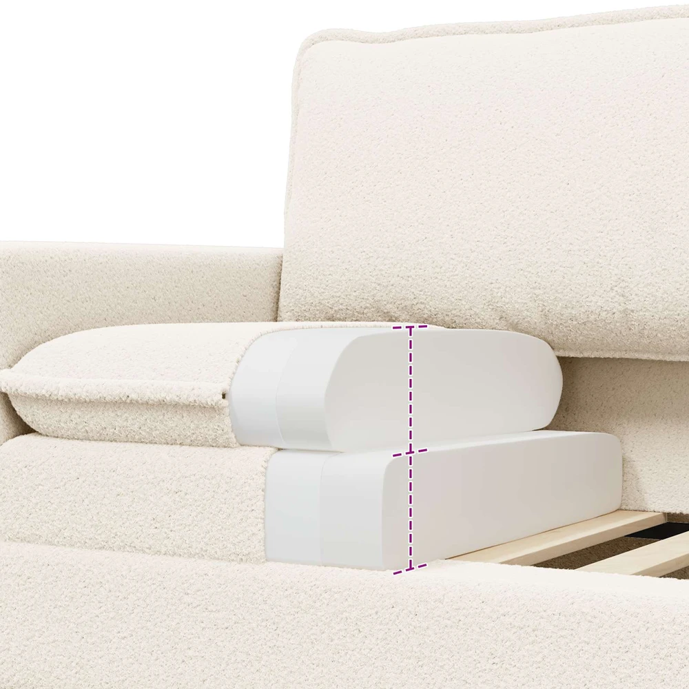 Sofa Kreminė 156 x 81 x 87,5 cm Audinys