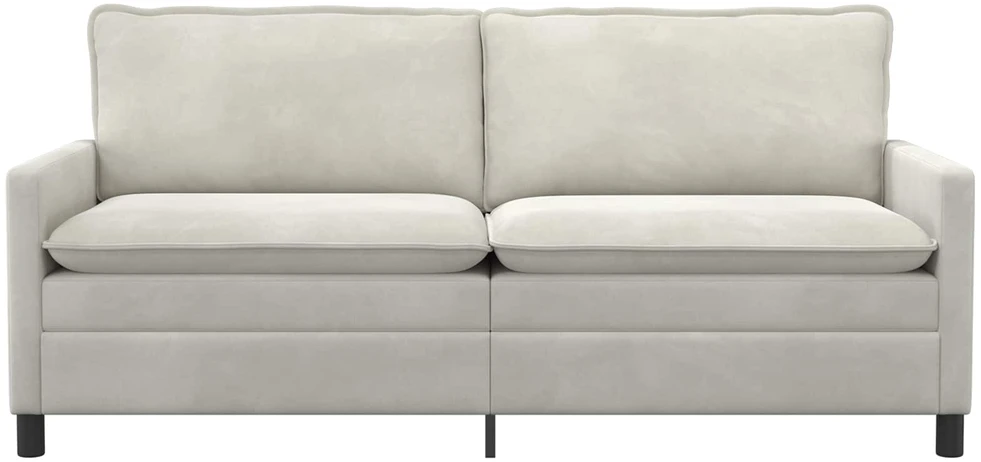 Sofa Kreminė 196 x 81 x 87,5 cm Aksomas