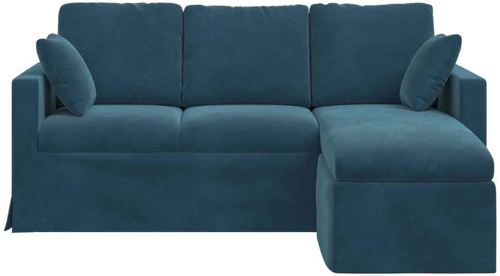 Sofa Mėlyna 178 x 134 x 80 cm Aksomas