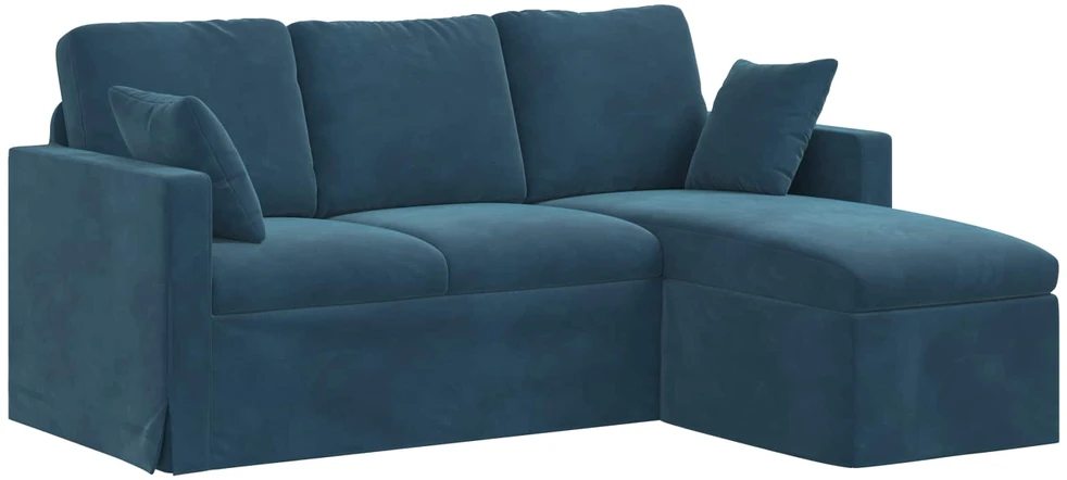 Sofa Mėlyna 178 x 134 x 80 cm Aksomas