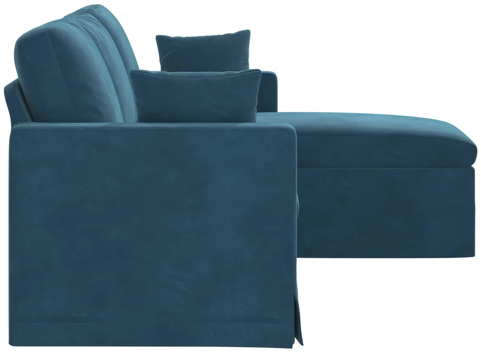 Sofa Mėlyna 178 x 134 x 80 cm Aksomas