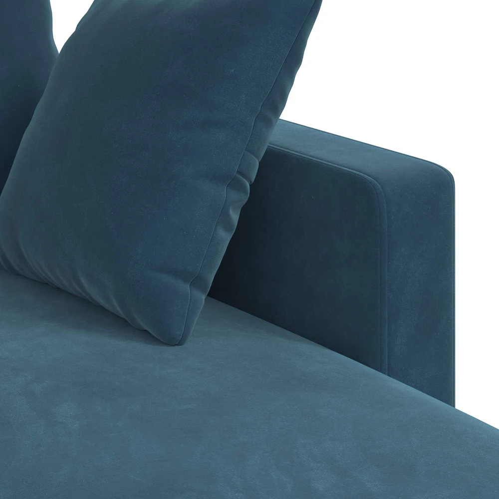 Sofa Mėlyna 178 x 134 x 80 cm Aksomas
