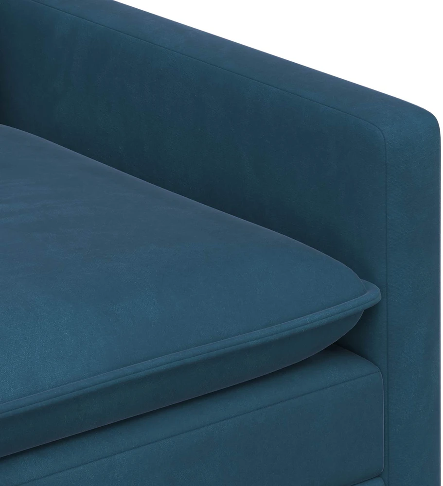 Sofa Mėlyna 196 x 81 x 87,5 cm Aksomas