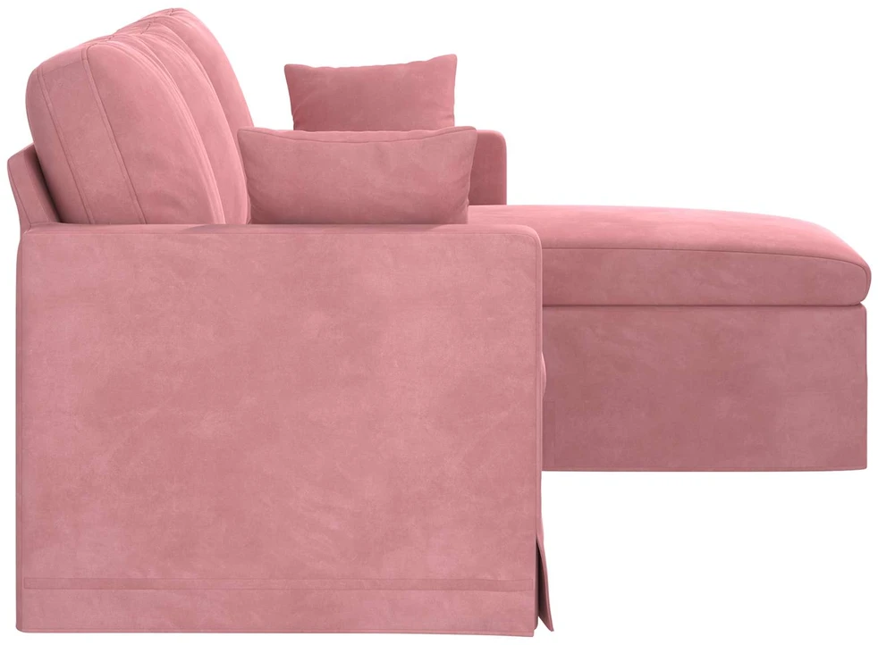 Sofa Rožinė 178 x 134 x 80 cm Aksomas