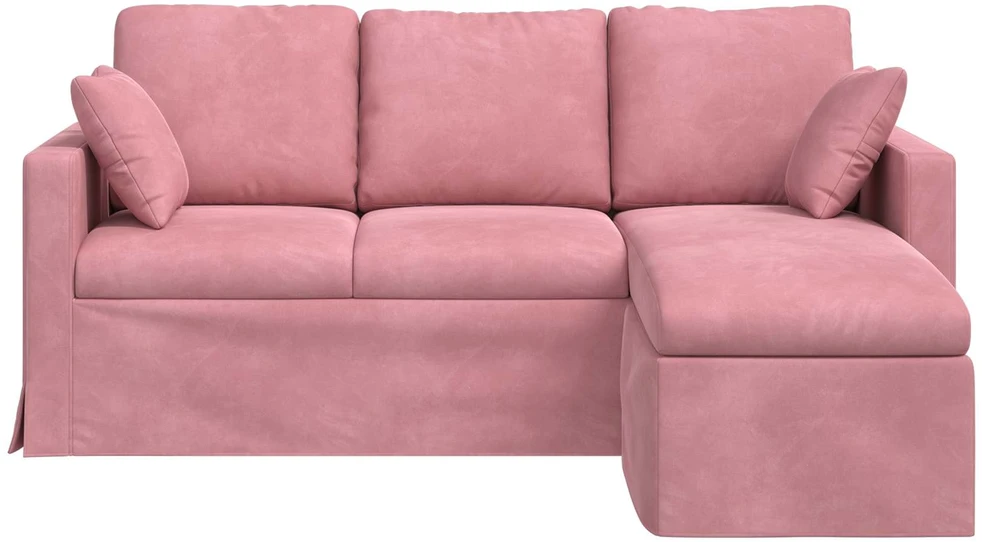 Sofa Rožinė 178 x 134 x 80 cm Aksomas