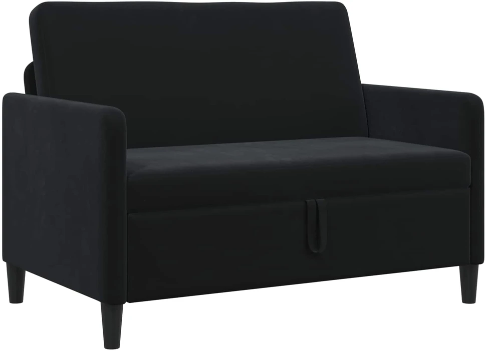 Sofa su saugojimo vieta Juoda 122 x 78 x 87 cm Poliesteris