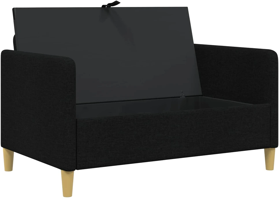 Sofa su saugojimo vieta Juoda 122 x 78 x 87 cm Poliesteris