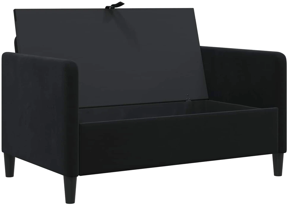 Sofa su saugojimo vieta Juoda 122 x 78 x 87 cm Poliesteris