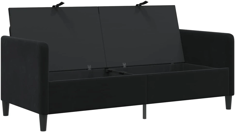 Sofa su saugojimo vieta Juoda 172 x 78 x 87 cm Poliesteris